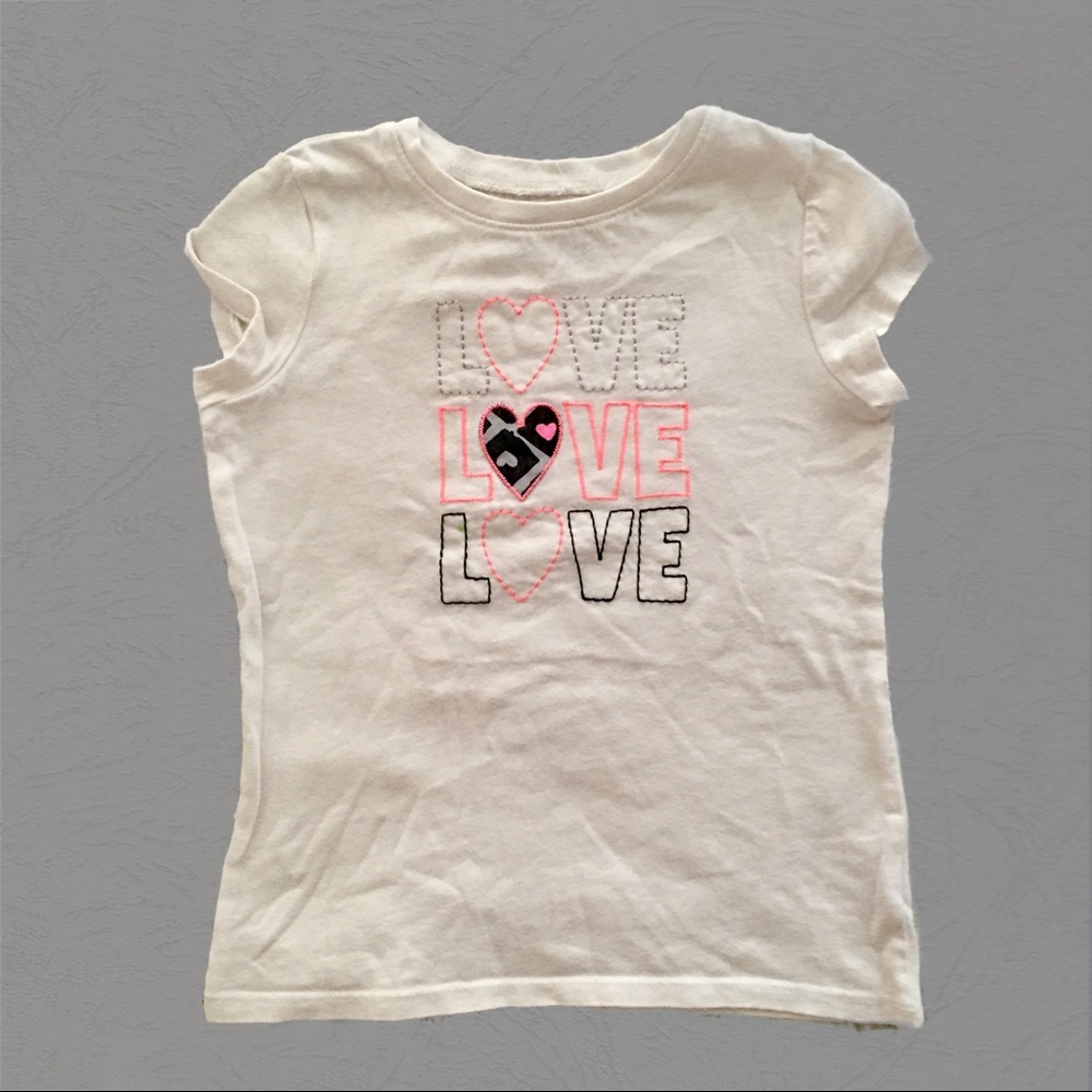 Jumping Beans Little Girl’s Top size 5 Ivory